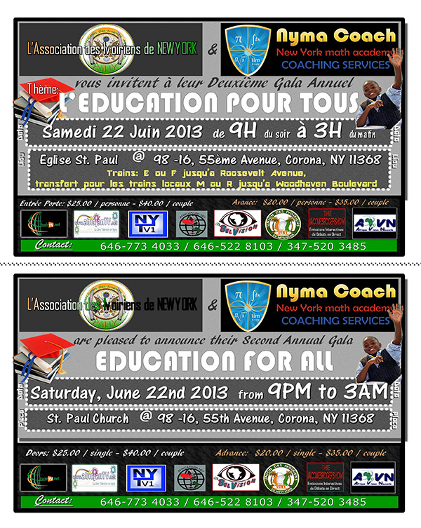 Deuxi�me Gala annuel : EDUCATION POUR TOUS