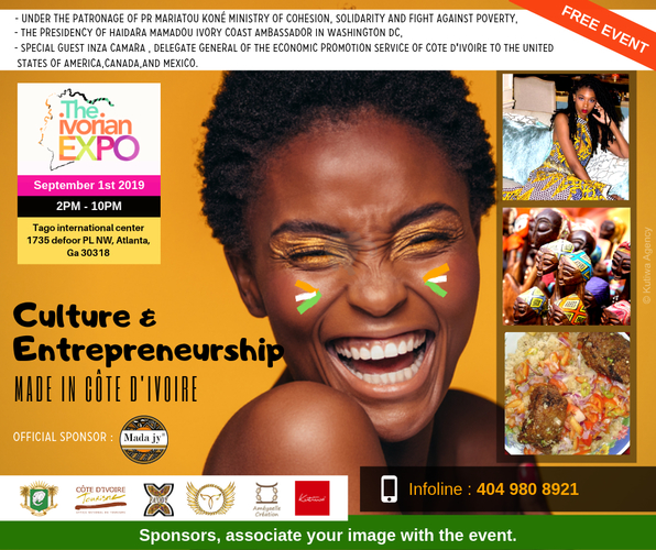 The Ivorian Expo 2019  Atlanta le 1er SEPTEMBRE / CONTACT: 404-980-8921