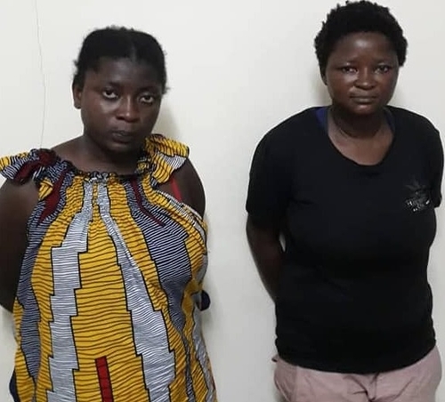 Commissariat de Police du 17me arrondissement: Interpellation de deux jeunes filles pour vol suivi d'enlvement d'un bb  yopougon maroc Anador.