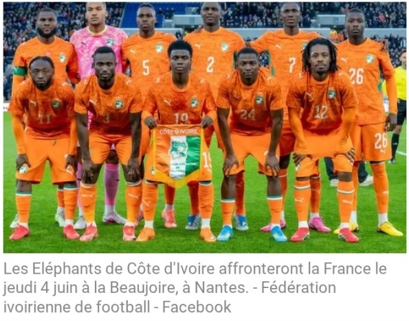 Coupe du Monde 2026. Pour son dernier match de pr�paration, la C�te d'Ivoire affrontera la France