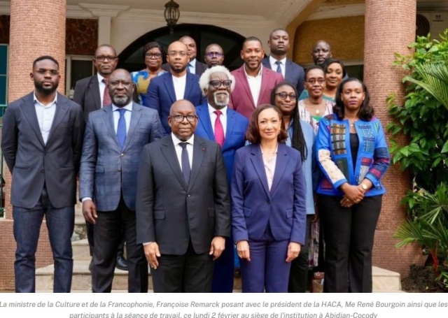 C�te d'Ivoire-AIP/ Le minist�re de la Culture et la HACA �changent sur la mon�tisation des contenus culturels