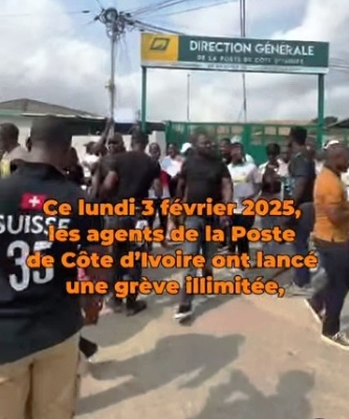 Grve  la Poste de Cte d'Ivoire : Colre et Dtresse face aux Salaires Impays