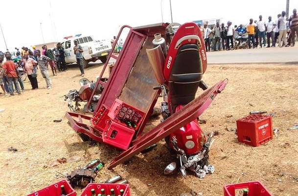 Grave accident entre moto et tricycle  Abengourou : 2 morts