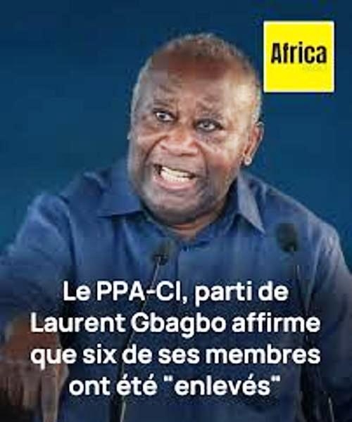 Cte d'Ivoire : le parti de Laurent Gbagbo affirme que six de ses membres ont t  enlevs 