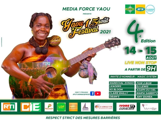 Yaou 15 Aot Festival : Les vedettes de la musique Ivoirienne en attraction du 14 au 15 Aot prochains  Yaou