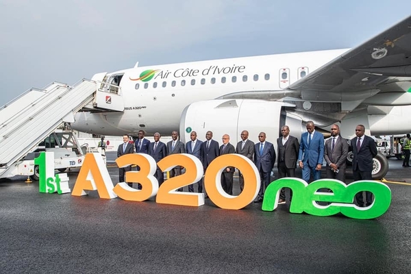 Transport arien : Air Cte d'Ivoire rceptionne un Airbus A320Neo neuf  Abidjan