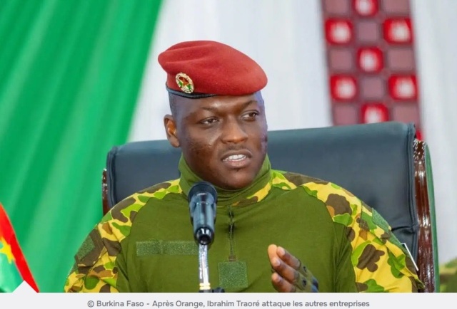 Burkina Faso : Apr�s Orange, Ibrahim Traor� attaque les autres entreprises