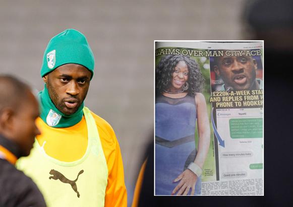 Yaya Tour au coeur d'un gros scandale: il trompe sa femme Gineba avec une prostitue. Les photos