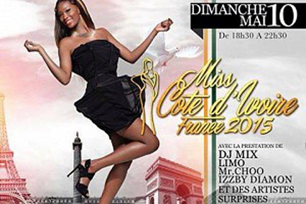 L'lection de la Miss Cte d'Ivoire France 2015 aura lieu le dimanche 10 Mai au Bobino