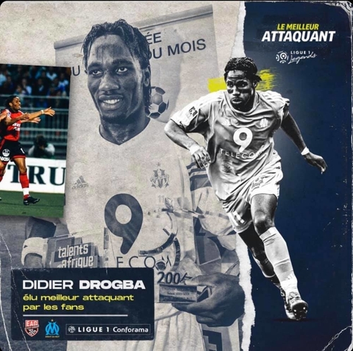 Drogba lu meilleur attaquant des 20 dernires annes de Ligue 1
