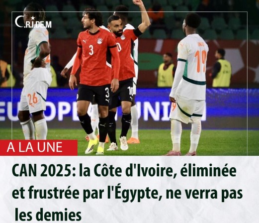 CAN 2025: la C�te d'Ivoire, �limin�e et frustr�e par l'�gypte, ne verra pas les demies