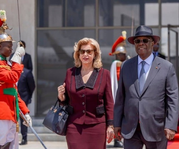 Le Prsident Alassane Ouattara en sjour en France