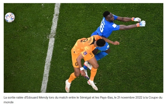 Edouard Mendy doublement fautif le Sngal battu par les Pays-Bas 2-0