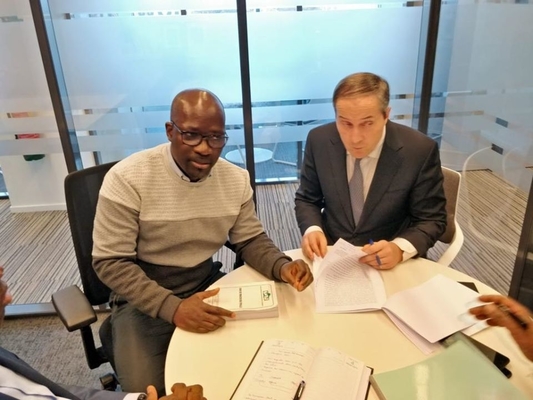 LETTRE DE CHARLES BL GOUD AU PRSIDENT DU TRIBUNAL CRIMINEL D'ABIDJAN.