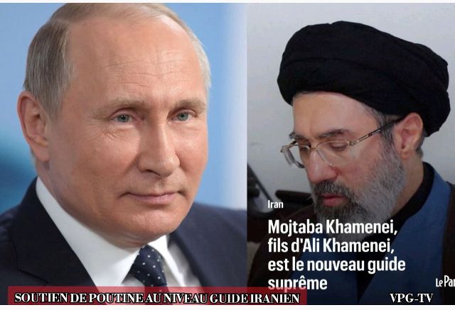 Vladimir Poutine assure le nouveau guide supr�me iranien Mojtaba Khamenei de son �soutien ind�fectible�