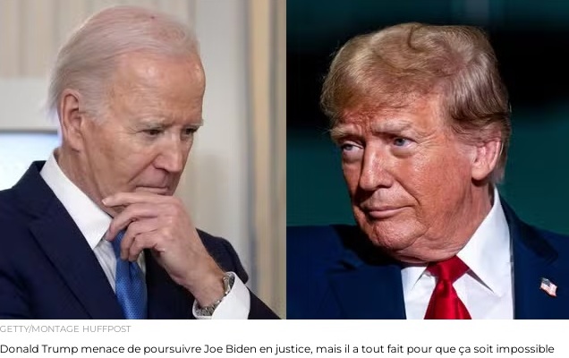 Donald Trump menace de poursuivre Joe Biden en justice, mais il a tout fait pour que a soit impossible