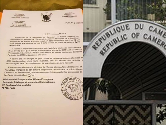 L'AMBASSADEUR DU CAMEROUN EN FRANCE FAIT NOMMER SA COPINE IVOIRIENNE SECRTAIRE PARTICULIRE