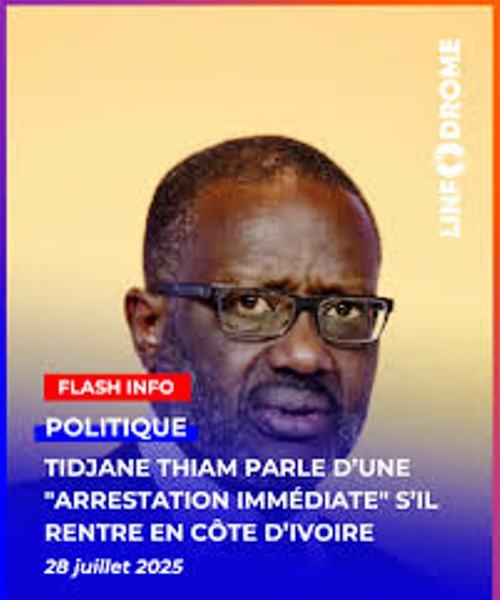 TIDJANE THIAM PARLE D'UNE ''ARRESTATION IMMDIATE'' S'IL RENTRE EN CTE D'IVOIRE