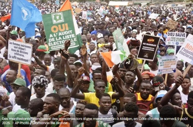 Prsidentielle en Cte d'Ivoire: les manifestations en soutien aux candidats de l'opposition exclus interdites