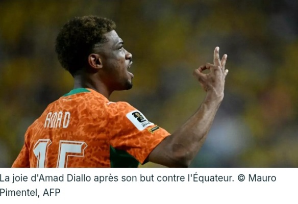 Mondial 2026 : Amad Diallo et la C�te d'Ivoire font c�der in extremis le coffre-fort �quatorien