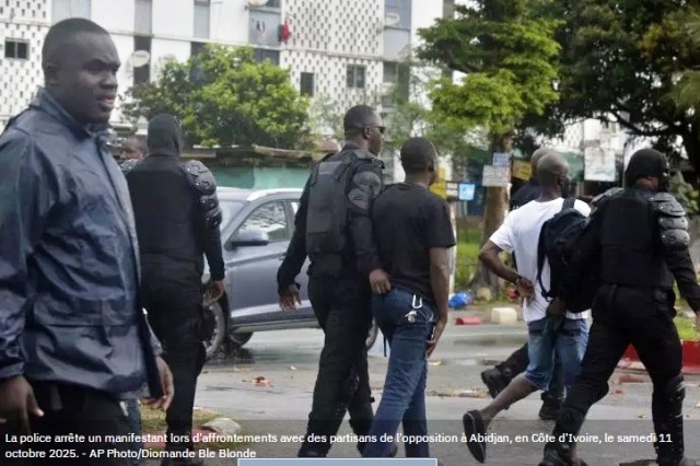 Prsidentielle en Cte d'Ivoire : des partis d'opposition appellent  manifester ''tous les jours''