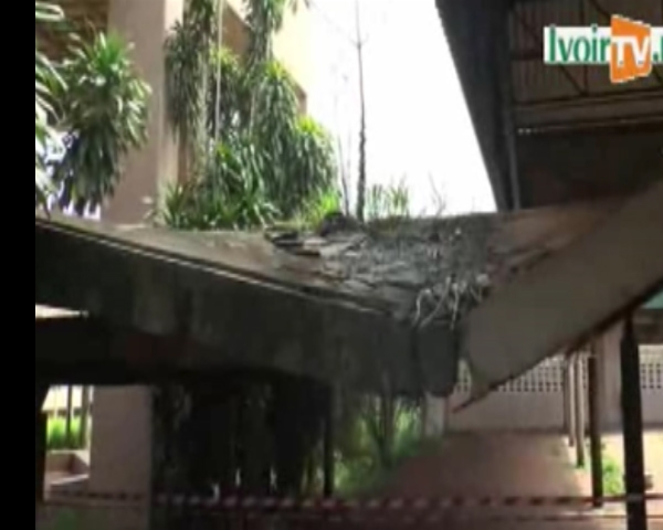 Voici l'tat de dgradation du Lyce Scientifique de Yamoussoukro