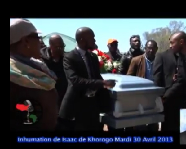 New York:L'inhumation de Coulibaly Zakaria (Isaac de Korhogo)
