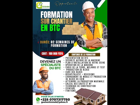 FORMATION SUR CHANTIER EN BTC
