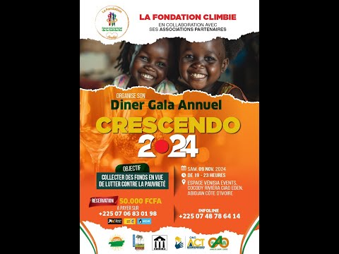 CRESCENDO 2024 2me Edition Diner Gala annuel de la Fondation Climbi
