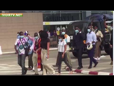 Cte d'Ivoire/ retour d'exils pro-Gbagbo : Ambiance  l'aroport d'Abidjan